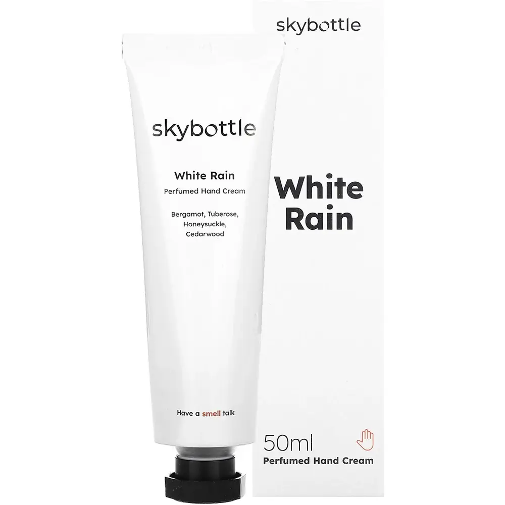 Skybottle White Rain Perfumed Hand Cream Crema de Maini Parfumata Tuberoza - Hidratare si Catifelare Intensiva, 50 ml