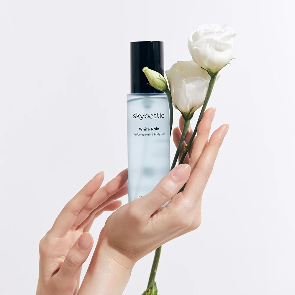 Skybottle White Rain Mist parfumat pentru par si corp - Hidratare intensa si parfum floral energizant