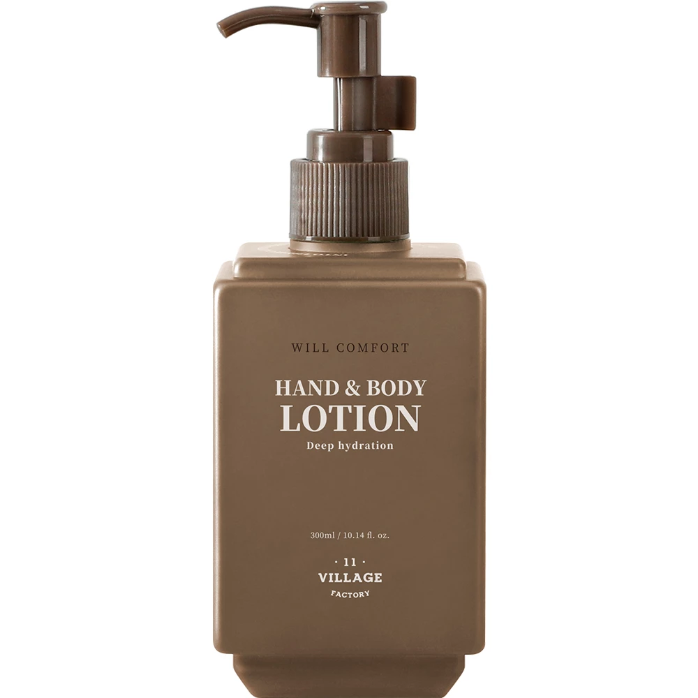 VILLAGE 11 FACTORY Will Comfort Lotiune de Corp si Maini Hinoki - Hidratare Intensiva si Calmanta, 300 ml