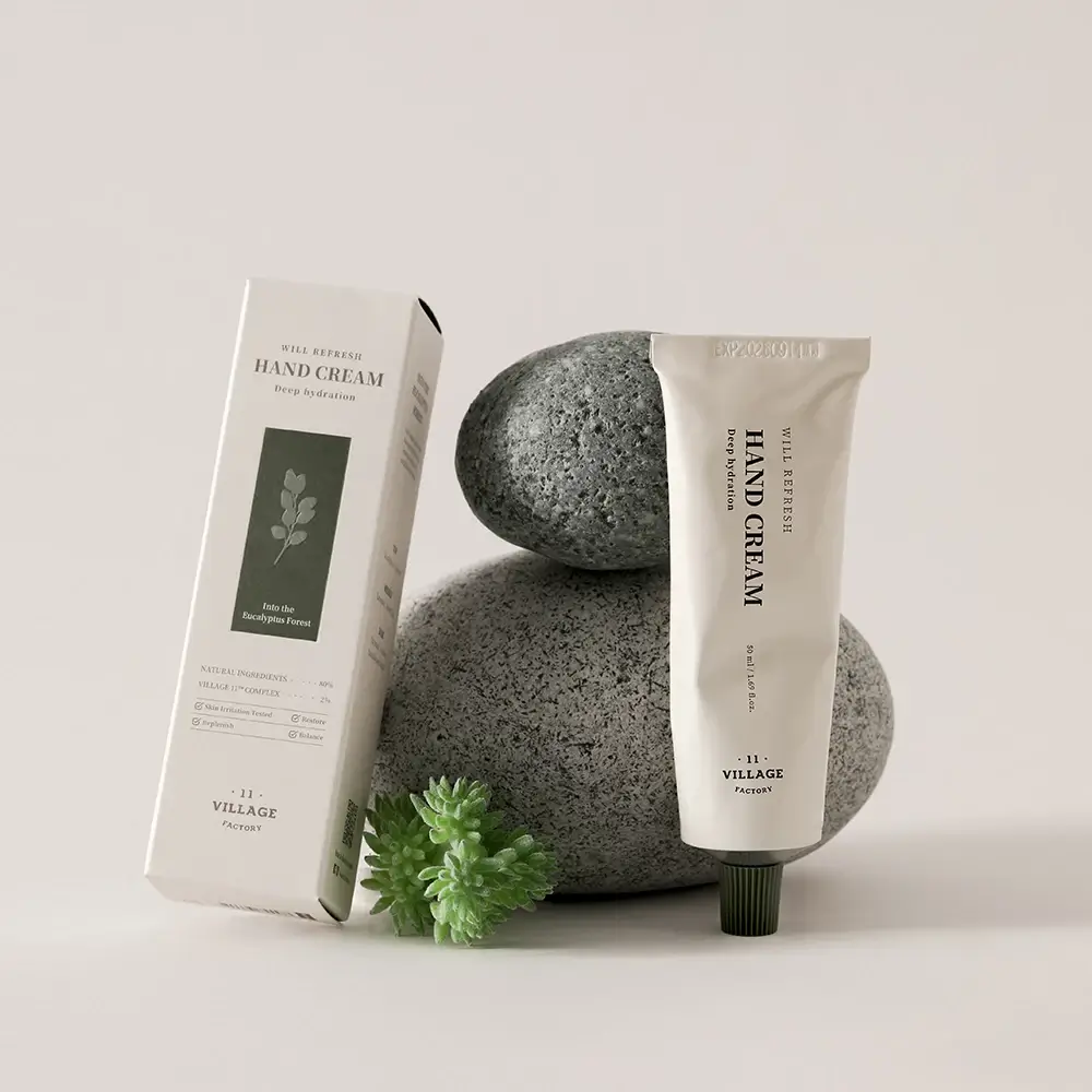 VILLAGE 11 FACTORY Will Refresh Crema de Maini - Hidratare si Revigorare cu Eucalipt si Patchouli, 50 ml