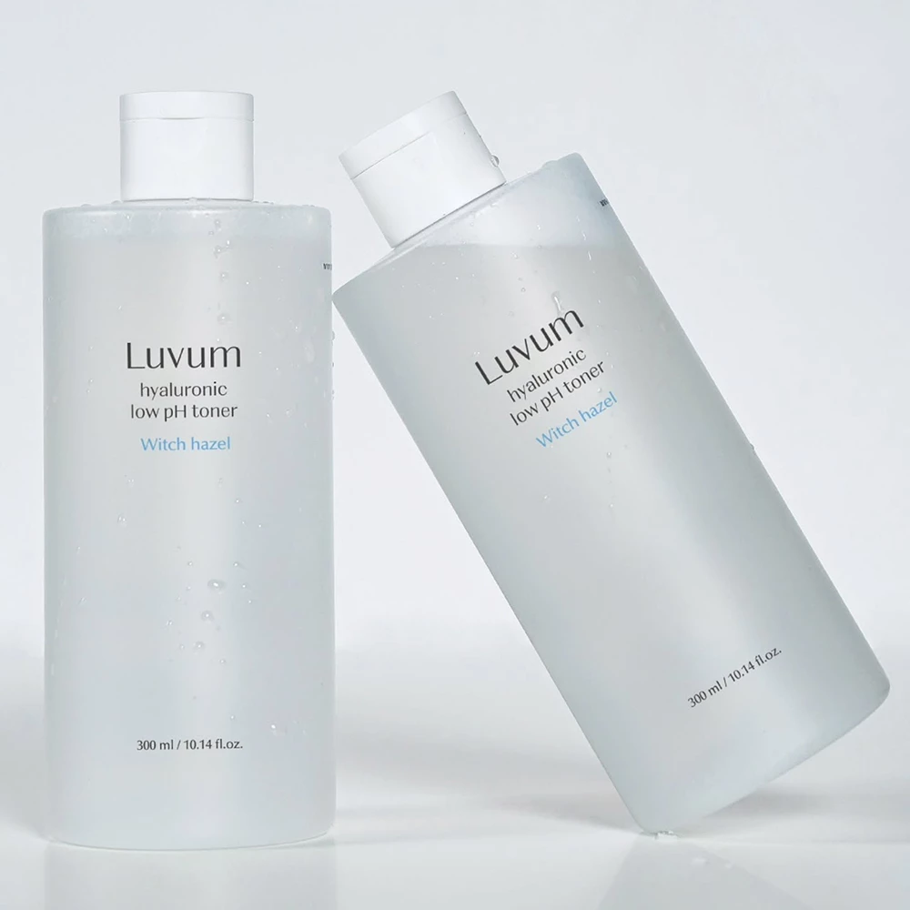 LUVUM Hyaluronic Low Ph Witch Hazel Toner de fata - Hidrateaza Intens si Calmeaza Pielea Sensibilizata, 300 ml