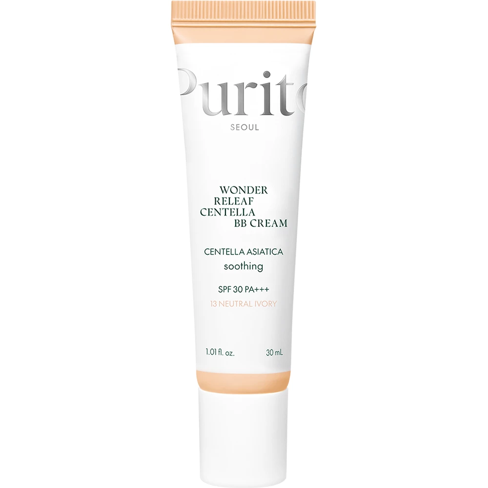 PURITO Wonder Releaf Crema Coloranta pentru Fata 13 Neutral Ivory - Calmare, Hidratare si Protectie UV, 30 ml