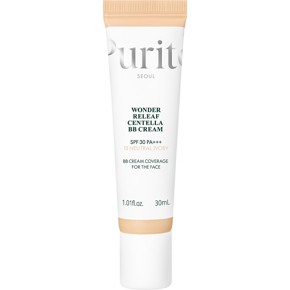 PURITO Wonder Releaf Centella BB Cream 13 Neutral Ivory - acoperire, calmare si stralucire 30 ml