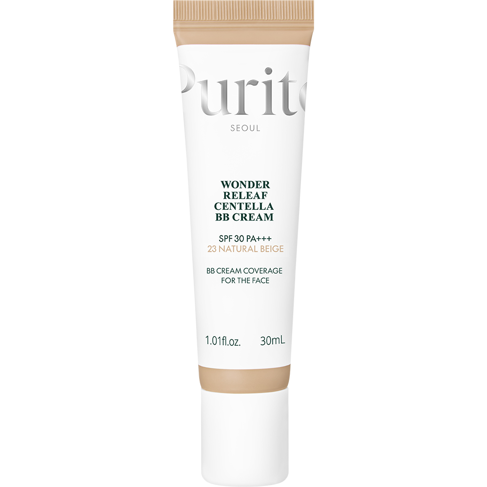 PURITO Wonder Releaf Crema Coloranta pentru Fata 23 Natural Beige - Calmanta cu Centella si Protectie UV, 30 ml