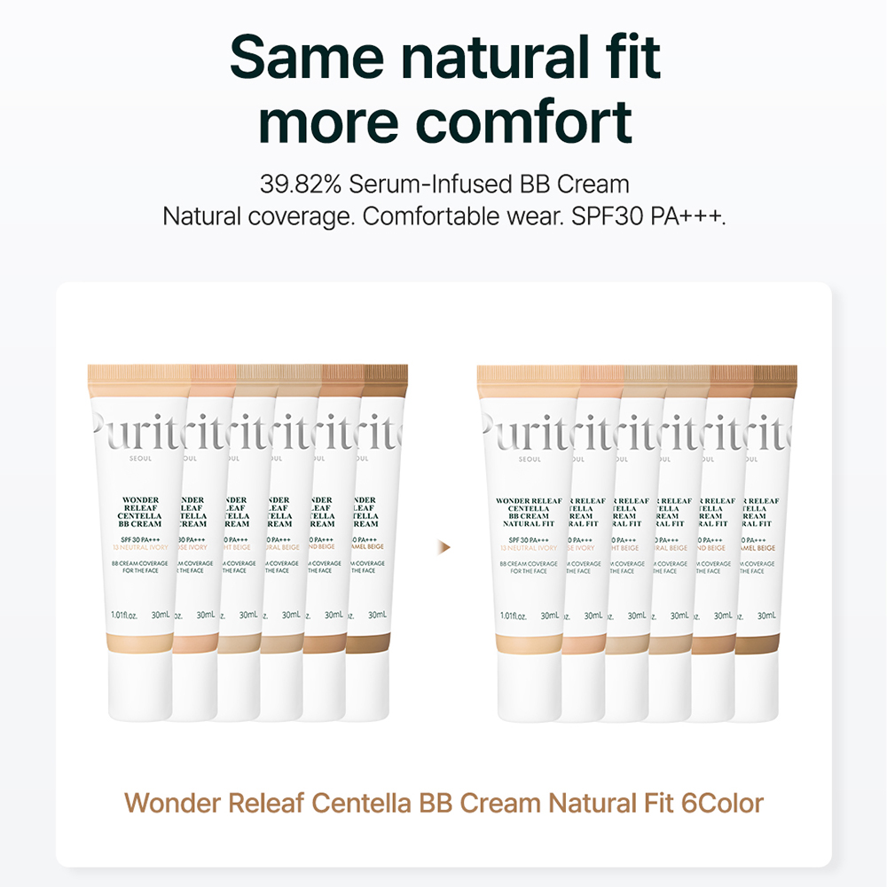 Wonder Releaf Centella BB Cream Natural Fit Crema Coloranta de fata 27 Sand Beige SPF 30 PA+++