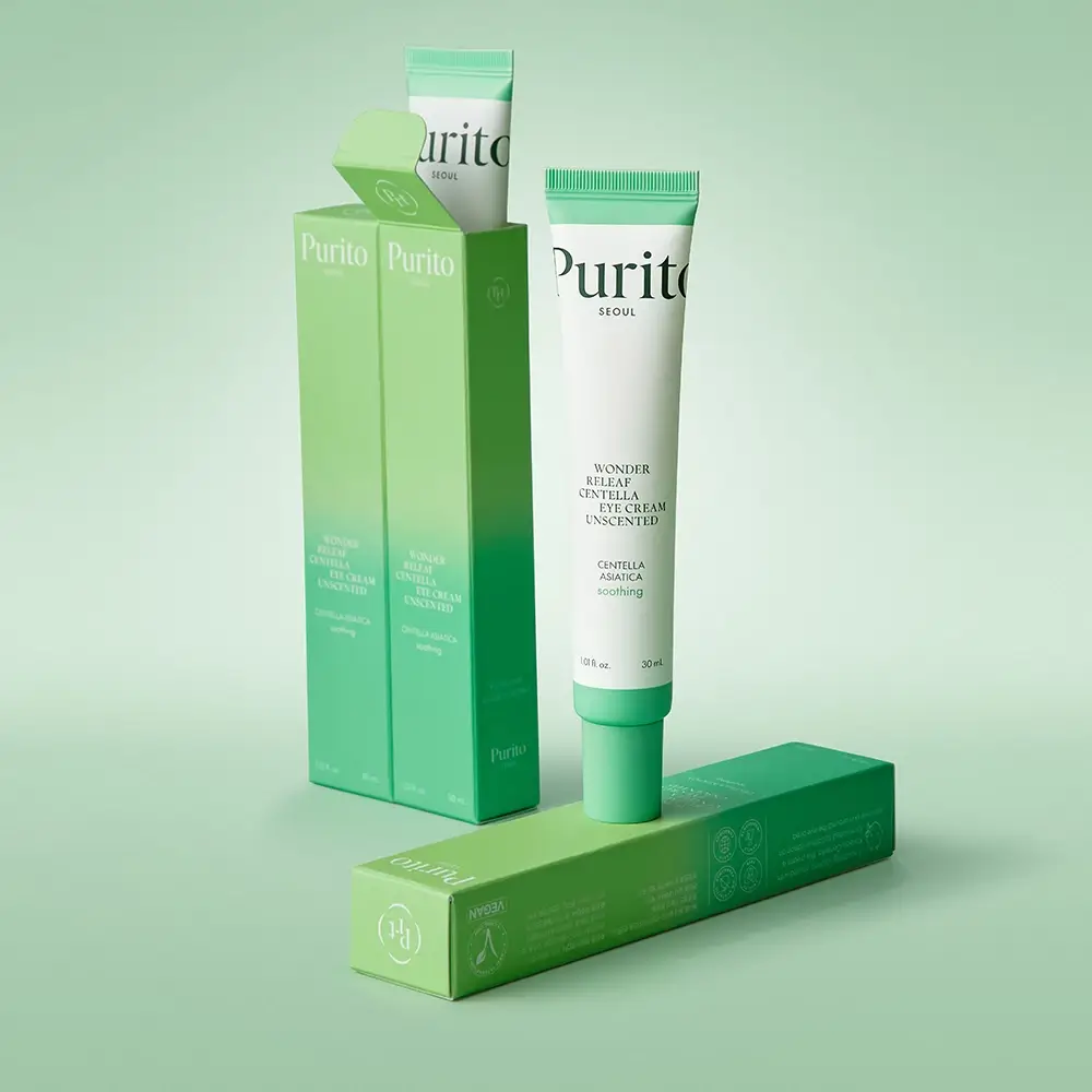 PURITO Wonder Releaf Crema pentru ochi Centella Unscented - Calmanta si Hidratare Intensiva, 30 ml
