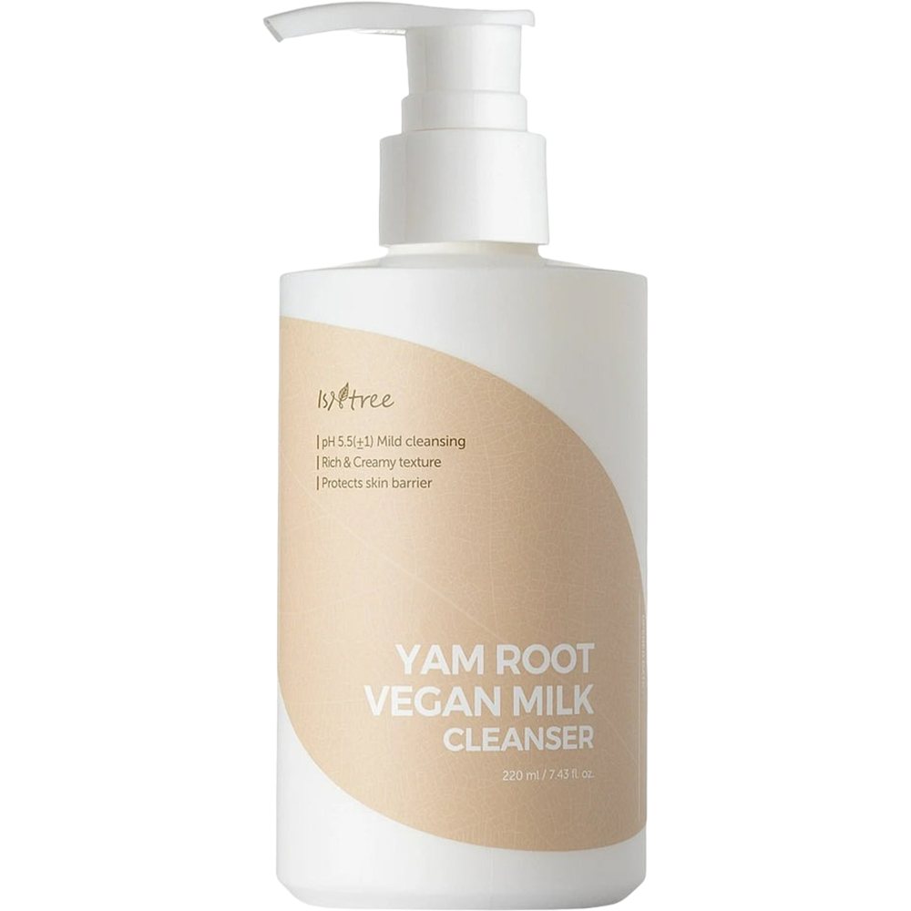 Isntree Yam Root Vegan Milk Cleanser – Lapte de curățare calmant cu extract de rădăcină de yam, 220 ml