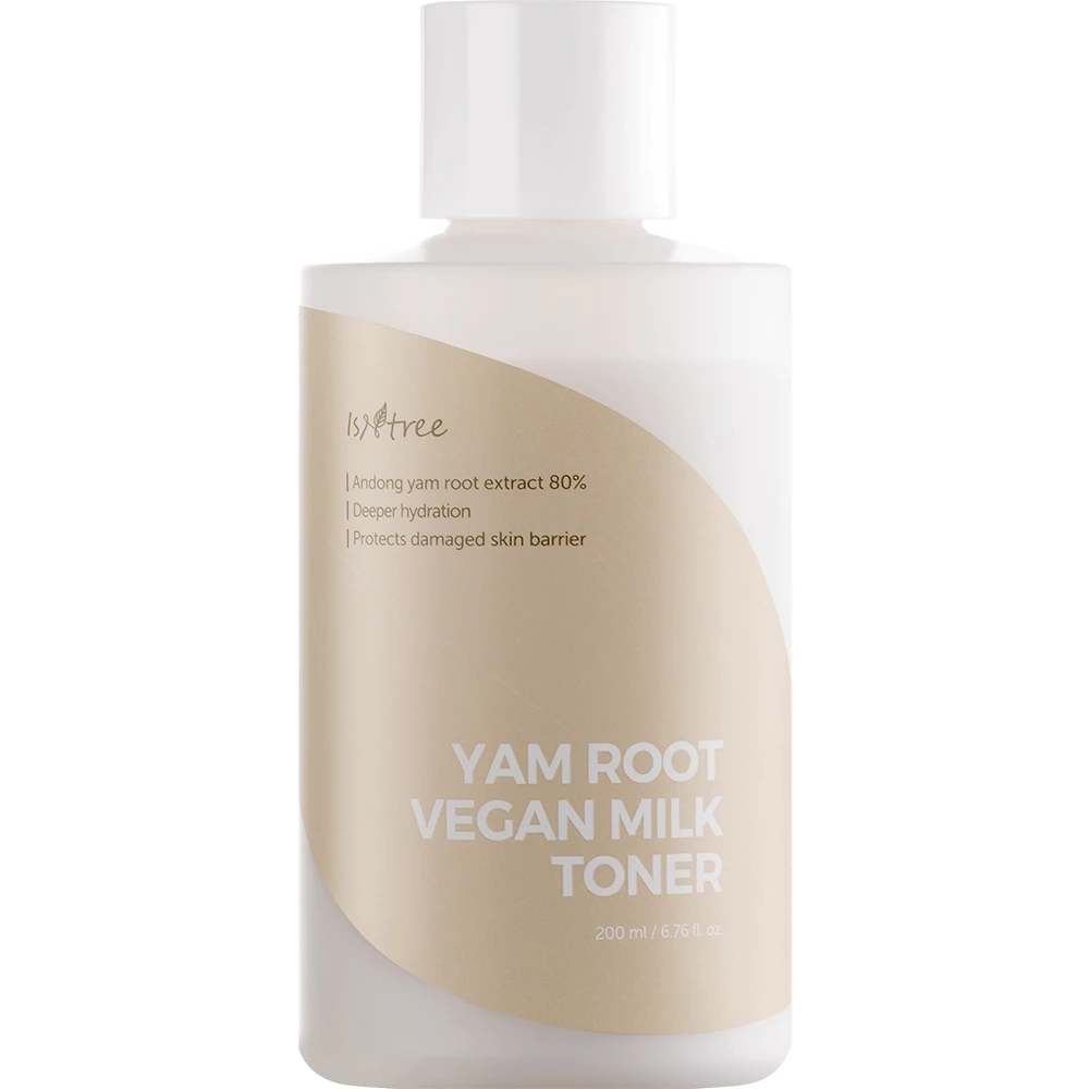 ISNTREE Yam Root Vegan Milk Toner tonic hidratant - hidratare profunda si calmare pentru ten uscat, 200 ml