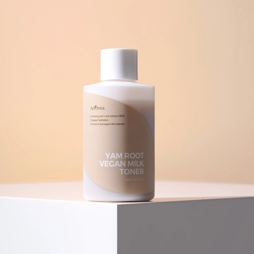 ISNTREE Yam Root Vegan Milk Toner tonic hidratant - hidratare profunda si calmare pentru ten uscat, 200 ml