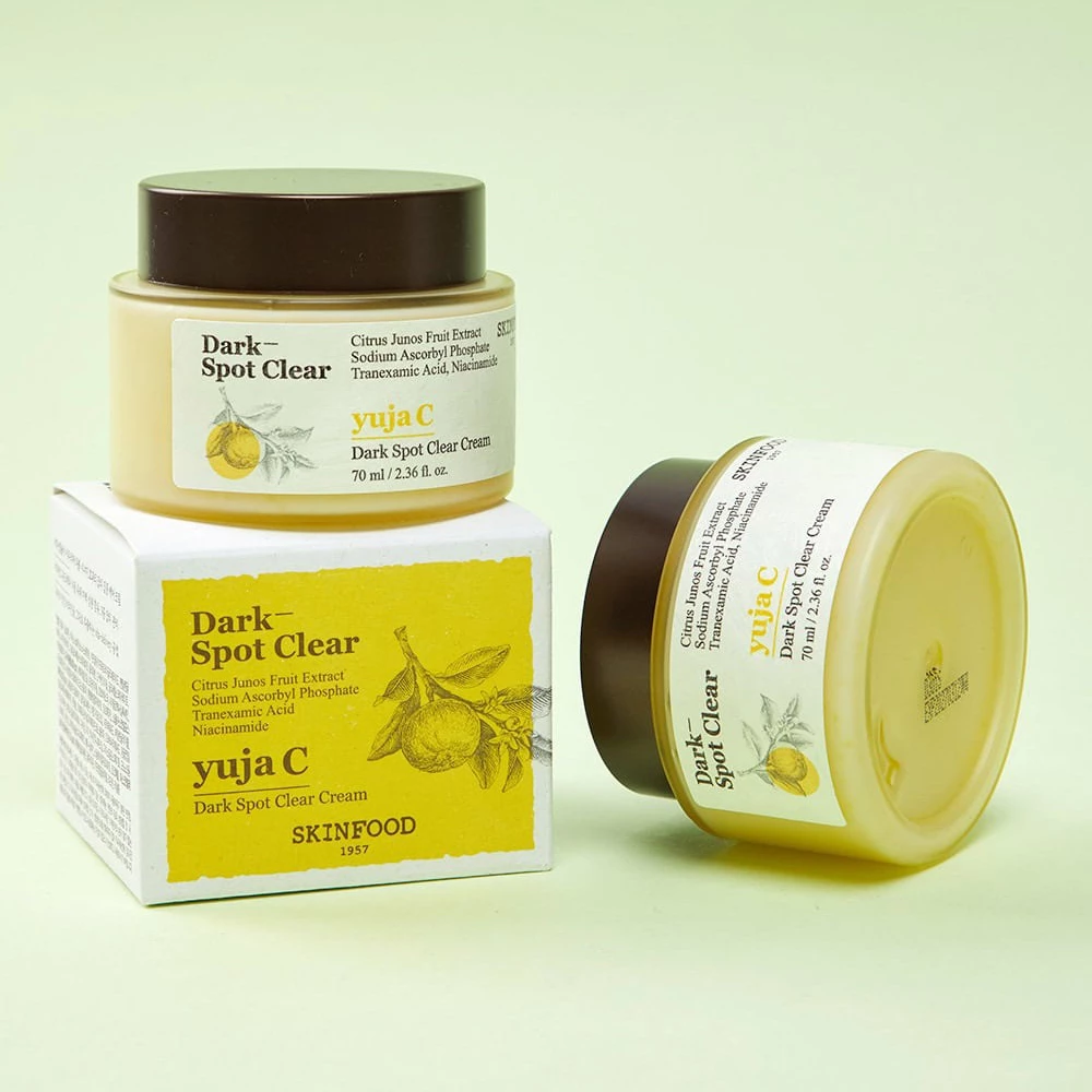 SKINFOOD Yuja C Crema pentru fata anti-pete - Luminozitate si hidratare intensa cu vitamina C, 70 ml