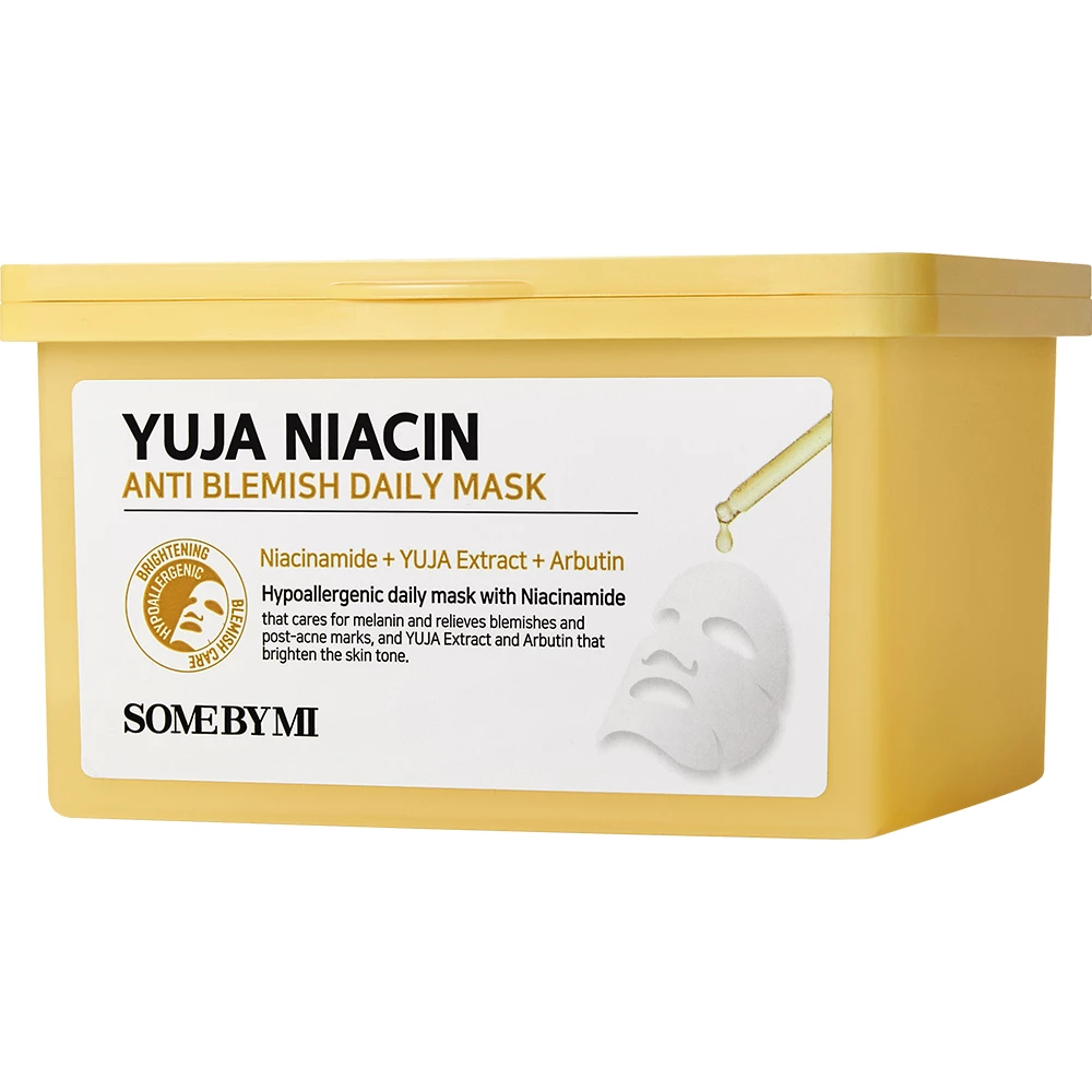 SOME BY MI Yuja Niacin Anti-Blemish Daily Mask masca de fata - luminozitate si uniformizare si hidratare, 30 buc