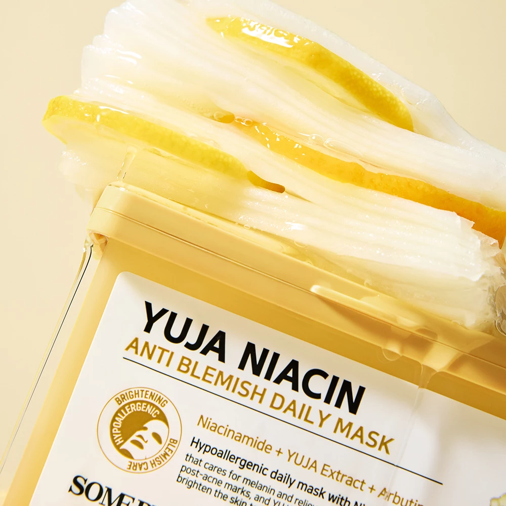 SOME BY MI Yuja Niacin Anti-Blemish Daily Mask masca de fata - luminozitate si uniformizare si hidratare, 30 buc