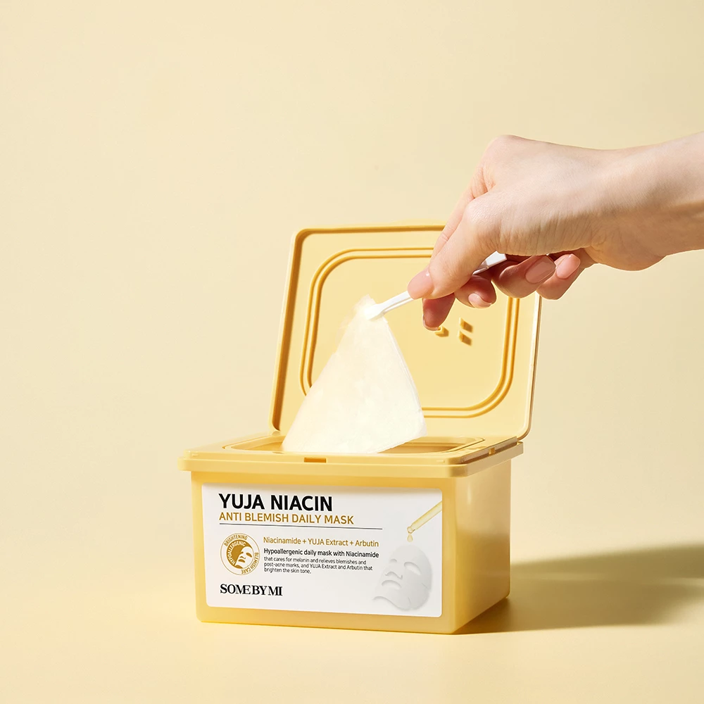 SOME BY MI Yuja Niacin Anti-Blemish Daily Mask masca de fata - luminozitate si uniformizare si hidratare, 30 buc