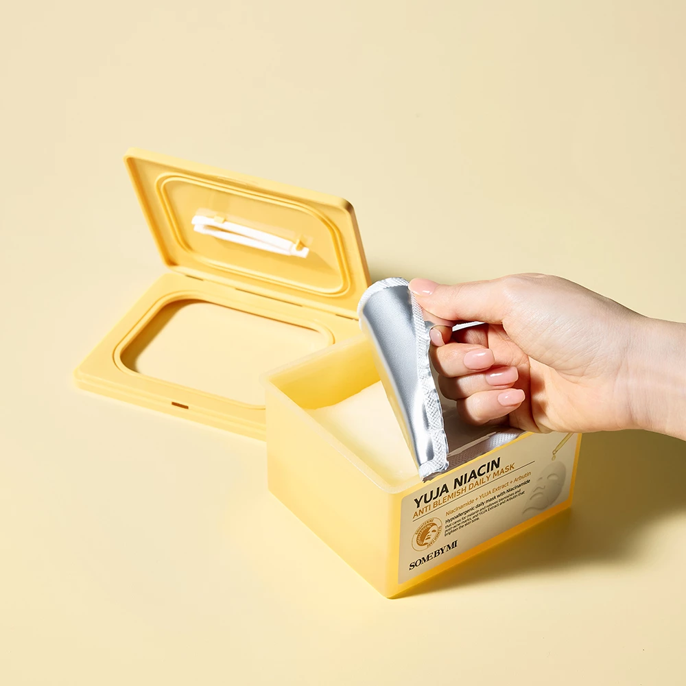 SOME BY MI Yuja Niacin Anti-Blemish Daily Mask masca de fata - luminozitate si uniformizare si hidratare, 30 buc