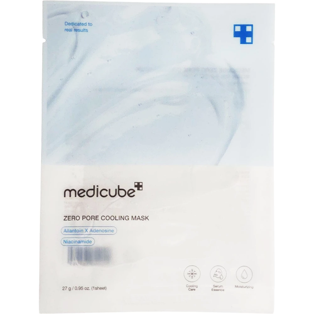 MEDICUBE Zero Pore Masca de fata racoritoare - Minimiza porii si hidratare intensa, 27 gr