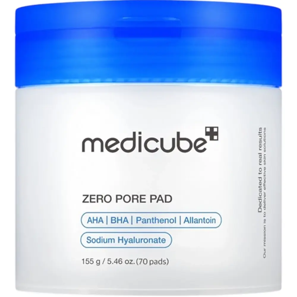 MEDICUBE Zero Pore dischete tonice pentru fata 70 buc - exfoliere delicata si reducerea porilor, 140 ml
