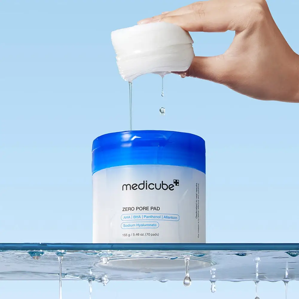 MEDICUBE Zero Pore dischete tonice pentru fata 70 buc - exfoliere delicata si reducerea porilor, 140 ml