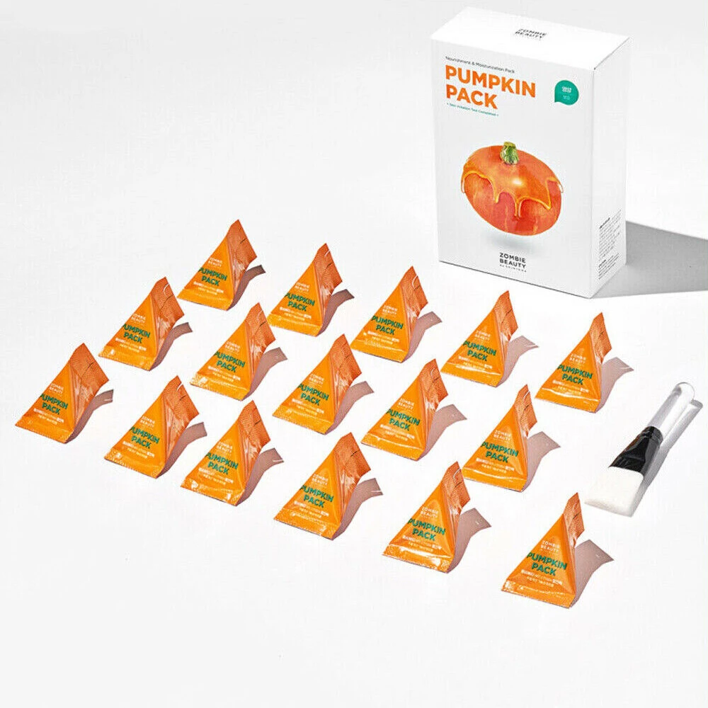 Zombie Beauty Masca de fata Pumpkin Pack 16 bucati 64 gr