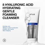ANUA 8 Hyaluronic Acid Hydrating Gentle Foaming Cleanser Spuma de curatare - hidratare si confort, 150 ml