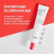 COSRX AC Collection Ultimate Spot, 30 gr - crema de fata formulata cu oxid de zinc si calamina, care contribuie la uscarea acneei vizibile peste noapte si la mentinerea echilibrului natural al pH-ului pielii
