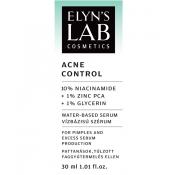 ELYN'S LAB Acne Control 10% Niacinamide +1% Zinc - ser de fata formulat cu niacinamida si Zinc PCA, care contribuie la reglarea productiei de sebum a pielii si la metinerea stratului protector natural al pielii - 30 ml
