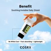 COSRX Aloe Soothing Sun Cream SPF50, 50 ml - Crema de fata formulata cu extract de frunze de Aloe Arborescens, care contribuie la protectia UV UVA si UVB si la mentinerea confortului cutanat
