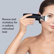 GESKE Anti-Aging Skin Renewer 9 in 1 - Aparat multifunctional 9 in 1 cu microcurent, lumina LED si tehnologie RF, pentru tonifiere rapida, regenerarea pielii si efect anti-aging avansat - Black
