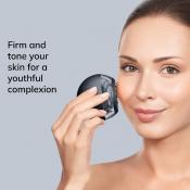 GESKE Anti-Aging Skin Tightener 6 in 1 - Dispozitiv multifunctional 6 in 1 cu tehnologie RF, caldura controlata si pulsatii sonice pentru fermitatea pielii fetei si a corpului  - Black