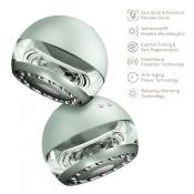 GESKE Anti-Aging Skin Tightener 6 in 1 - Dispozitiv multifunctional 6 in 1 cu tehnologie RF, caldura controlata si pulsatii sonice pentru fermitatea pielii fetei si a corpului - Green