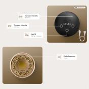 GESKE Anti-Aging Skin Tightener 6 in 1 - Dispozitiv multifunctional 6 in 1 cu tehnologie RF, caldura controlata si pulsatii sonice pentru fermitatea pielii fetei si a corpului - Green