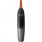 Aparat De Tuns Parul Din Nas, Sprancenele Si Din Ureche, NT3160 Nose Trimmer Series, Waterproof, Tehnologie ProtecTube, Negru