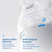 BELIF Aqua Bomb jelly cleanser - gel de curatare formulat cu aminoacizi si glicerina, care contribuie la indepartarea machiajului, impuritatilor si excesului de sebum si la metinerea confortului pielii - 160 ml