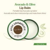 SKINFOOD Avocado and Olive Balsam de Buze Intens Hidratant Natural - Hidratare si Stralucire Buze Uscate, 10g