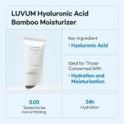 LUVUM Hyaluronic Moisture Bamboo Crema de fata cu Acid Hialuronic si Apa de Bambus - Hidrateaza, calmeaza iritatiile si sustine regenerarea celulara, 70 ml