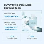 LUVUM Hyaluronic Moisture Bamboo Ser de fata cu acid hialuronic si extract de bambus - Hidratare profunda si calmare pentru piele sensibila, 50 ml