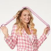 GLOV Barbie Cordeluta pentru bucle Roz - Bucle fara caldura si anti-electrizare, reutilizabila, 1 buc