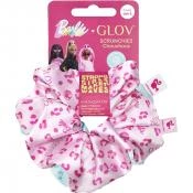 GLOV Barbie Elastice de Par Roz si Albastru - Fixare Delicata si Protectie pentru Par, 2 Bucati