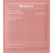 BIODANCE Bio-Collagen Real Deep - masca de fata formulata cu colagen cu greutate moleculara ultra mica si acid hialuronic cu greutate moleculara ultra mica, care contribuie la hidratarea pielii si la mentinerea confortului cutanat - 34 gr