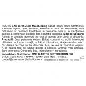 ROUND LAB Birch Juice Moisturizing Toner - toner de fata formulat cu seva de mesteacan si acid hialuronic, care contribuie la hidratarea pielii si la mentinerea echilibrului hidro-lipidic - 300 ml