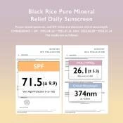 HARUHARU WONDER Black Rice Pure Mineral Relief Daily Sunscreen crema de fata - hidratare si calmare, 50 ml