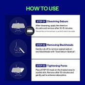 Blackhead Melting Clear Nose Patch Set in 3 pasi pentru curatarea porilor si indepartarea punctelor negre