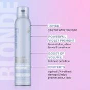 LEE STAFFORD Bleach Blondes Spuma de Par Nuantatoare Ice White - Neutralizare Tonuri Portocalii si Protectie UV, 200 ml