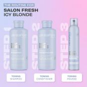 Bleach Blondes Ice White Toning Mousse Spuma de par nuantatoare 200 ml