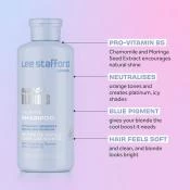 Bleach Blondes Ice White Toning Sampon pentru par blond cu suvite 250 ml
