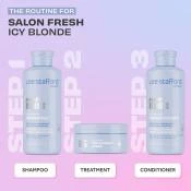 Bleach Blondes Ice White Toning Treatment Mask Masca de Par pentru par blond si decolorat 200 ml
