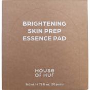 HOUSE OF HUR Brightening Skin Prep Essence Pad - toner de fata formulat cu extract de orez si niacinamida, care contribuie la exfolierea delicata, hidratarea pielii si la mentinerea aspectului uniform - 70 buc