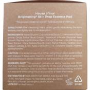 HOUSE OF HUR Brightening Skin Prep Essence Pad - toner de fata formulat cu extract de orez si niacinamida, care contribuie la exfolierea delicata, hidratarea pielii si la mentinerea aspectului uniform - 70 buc