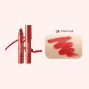 By Flower Eco Crayon Lip Velvet 04 Chilli Red Ruj creion