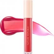 NATURE REPUBLIC By Flower Nuantator Gel pentru buze 04 Lovey Pink - Hidratare intensa si culoare vibranta, 4.5g