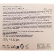ARENCIA Calendula Rice Mochi Cleanser, 120 gr - balsam de curatare formulat cu extract de calendula si pudra de orez, care contribuie la curatarea zilnica a tenului sensibil, uscat sau cu textura neuniforma si la metinerea confortului dupa clatire